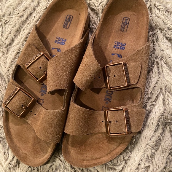 Birkenstock Shoes - Birkenstock Arizona Suede Sandals 38